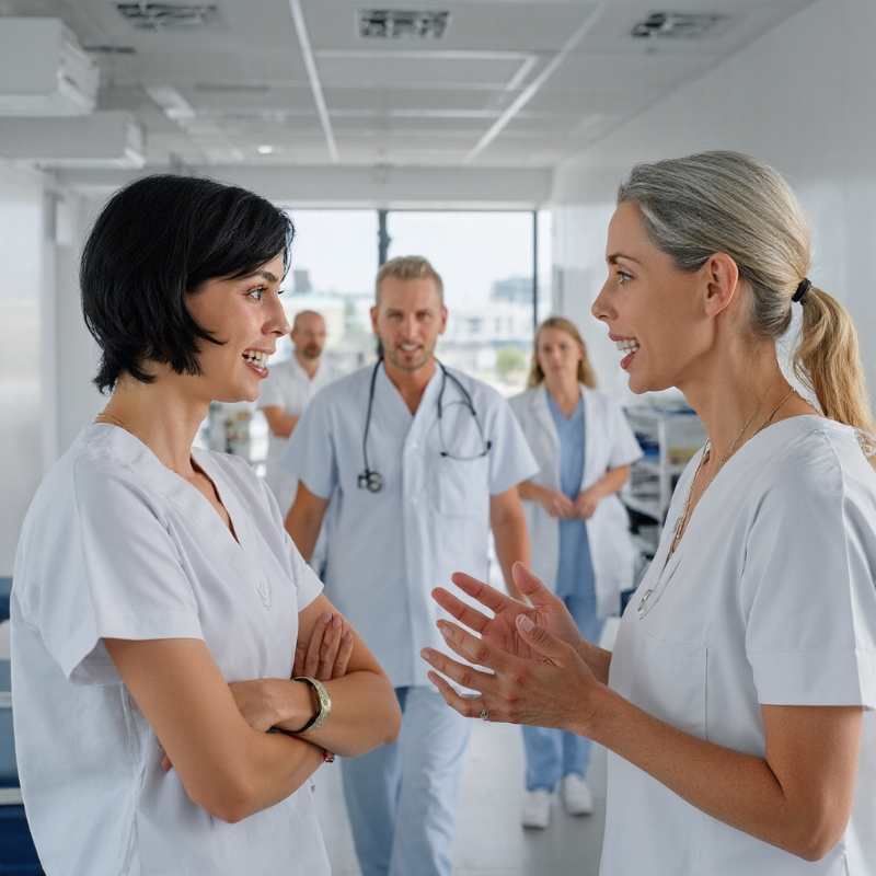 MFAs diskutieren - Arzt Andreas ist gestresst - Arzt Coaching Hamburg