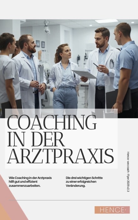 Flyer Coaching · Ablauf und Effekt Hence · we coach